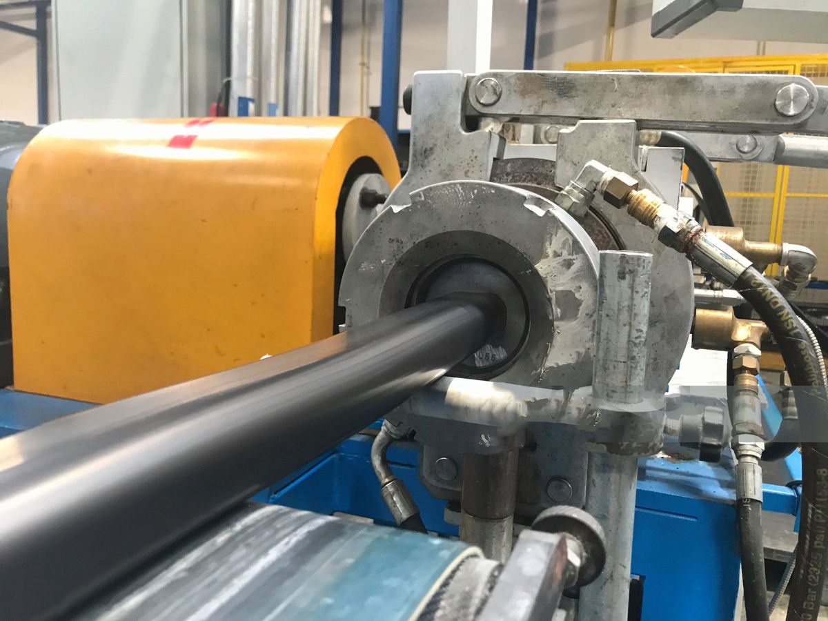 Rubber extrusion closeup