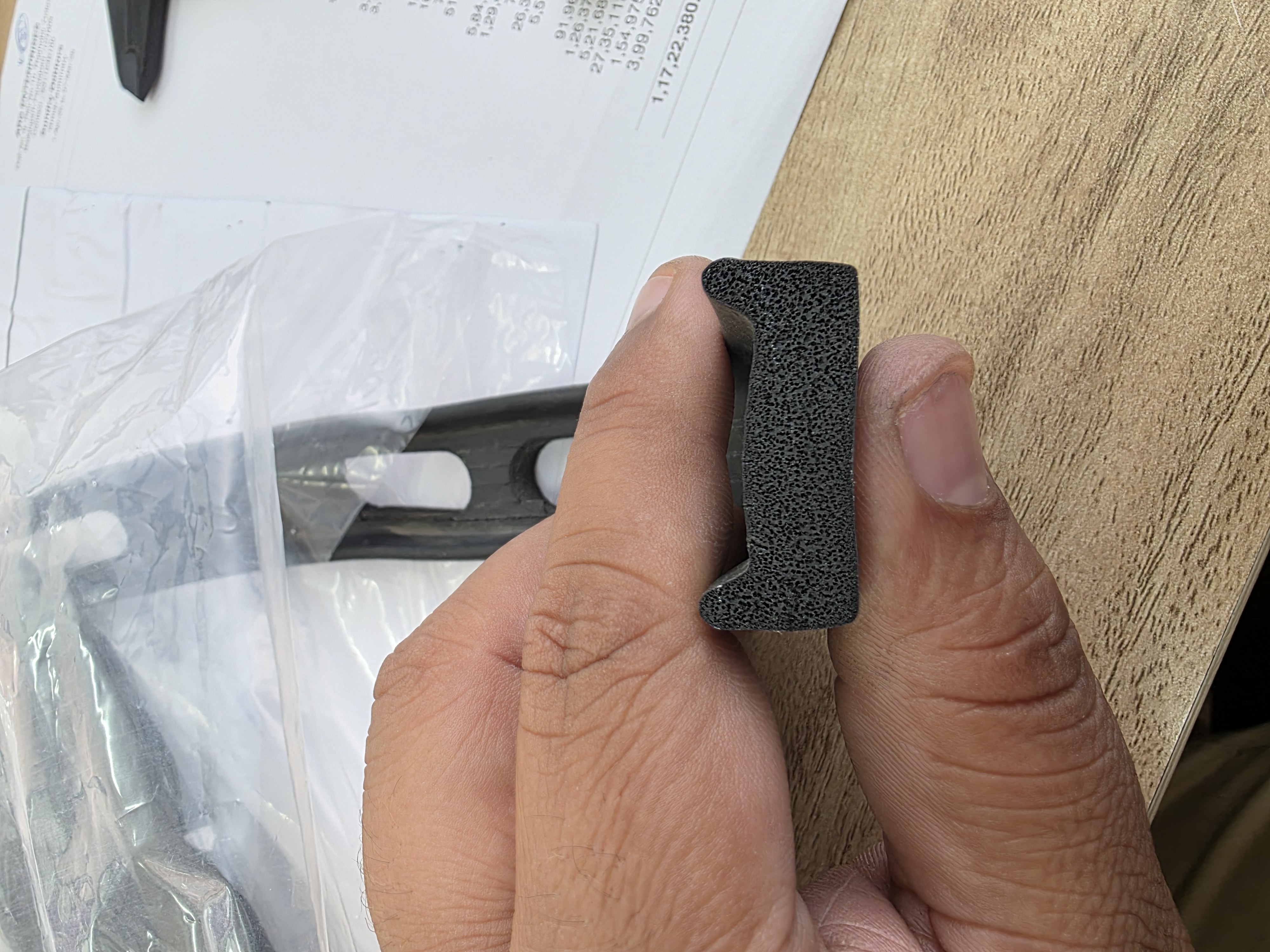 Industrial rubber profile range