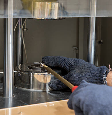 Compression and hardness testing equipment